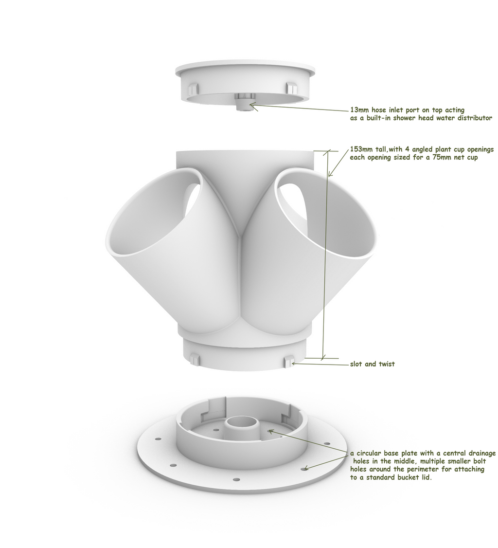GrowStack V.1 — DIY Modular Hydroponic Tower Starter Kit | Build Your Own |