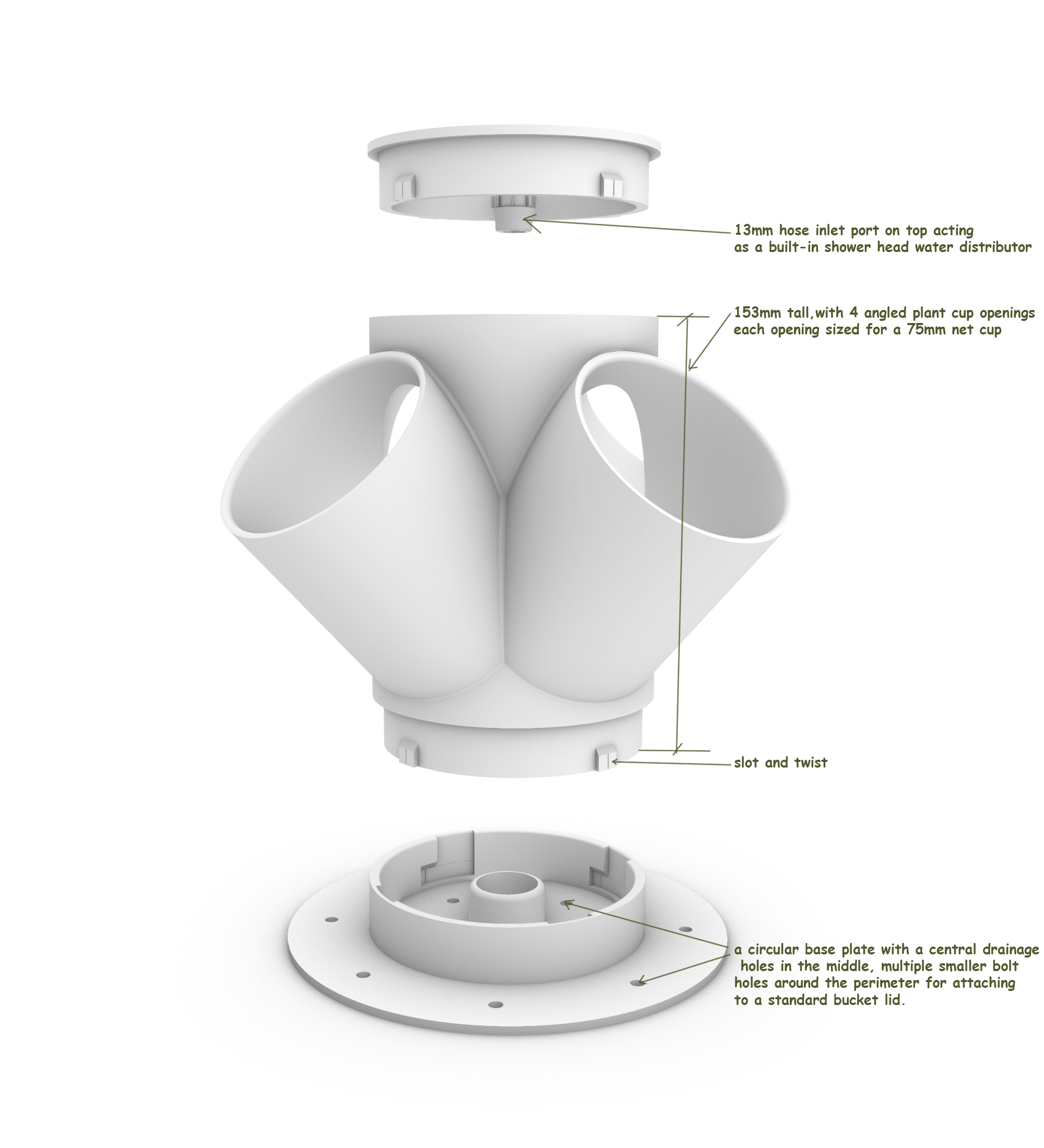 GrowStack V.1 — DIY Modular Hydroponic Tower Starter Kit | Build Your Own |